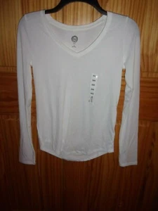 SO - LA CAMISETA DE MANGA LARGA PERFECTA - XXS - BLANCA - RET@ $14.00 (NEGRO-5-122) - Imagen 1 de 5