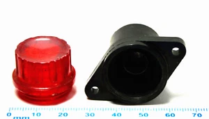 Wireless Set No. 19 Red Lamp Holder and Lens as used on Control Boxes & PSU - Picture 1 of 2