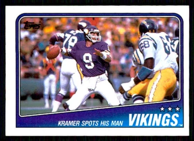1988 Topps - Tommy Kramer #146 - Image 1 of 2