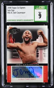 CSG 9 Mint 2008 Topps Co-Signers Solo Sigs #SS-JC Joel Casamayor POP 1 - Picture 1 of 2