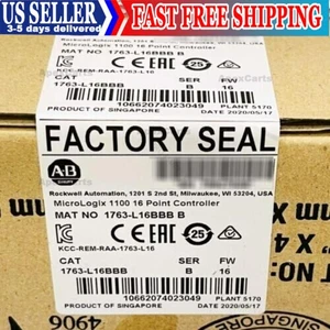 Sealed AB 1763-L16BBB SER B MicroLogix 1100 16 Point Controller US Free Tax - Picture 1 of 4