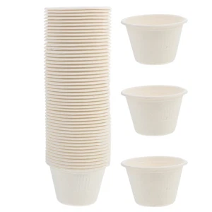 50 Pcs Ice Cup Paper Bowl Travel Disposable Cups for Party Cream - Picture 1 of 12