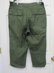 Vietnam US OG 107 pantaloni di raso pantaloni da fatica 1° modello XL TAGLIO ACCORCIATO - Foto 1 di 19