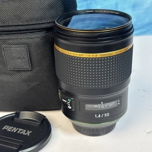 Pentax HD D-FA 50mm F/1.4 SDM AW Lens - Black (S3-13) - Picture 1 of 10