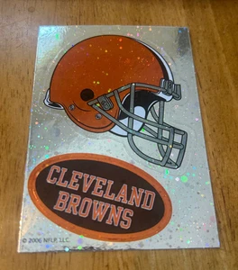 Cleveland Browns NFL Metallic Kiss-Cut Helmet Sticker 2006 - Bild 1 von 2