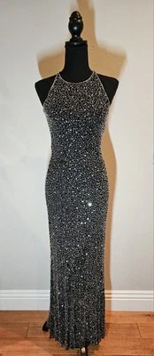 VESTIDO FORMAL GRADUAL Scala talla M/8 Negro Rn: 77335 Foto 1 de 4