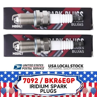 SET of 4 IRIDIUM Iridium 7092 BKR6EGP Spark Plugs For Suzuki Esteem 1995-2002 US - Image 1 of 4