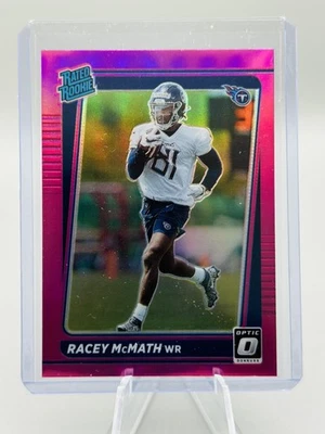 2021 Donruss #P-316 Racey McMath Optic Rated Rookie Preview Pink - Image 1 of 2