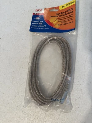 Universal Serial Bus Cable, High Speed USB 2.0 Model 19103CL-3F-1E 10ft - Image 1 of 4