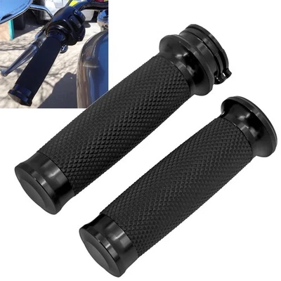 1" Motorrad Griffe Lenker Handgriffe Für Harley Touring Sportster Softail Dyna - Bild 1 von 4