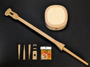 Assembling kit of SANSHIN Japanese traditional natural wood Okinawa Ryukyu - Picture 1 of 8