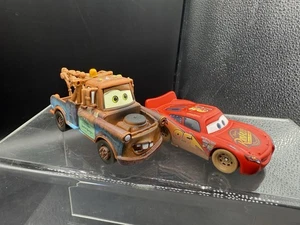 Disney Cars Muddy Lightning McQueen & Sir Tow Mater DieCast Metal Toy Vehicle - Picture 1 of 9