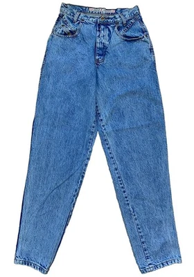 Jeans vintage ZENA JEANS tamanho 11 Jr feminino botão mosca afunilada mãe anos 80 anos 90 Y2K jeans - Imagem 1 de 4