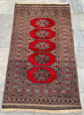 Alfombra afgana, mini alfombra vintage, alfombra Zakani, alfombra boho, alfombra de diseño Oushak 3x5 pies Foto 1 de 4