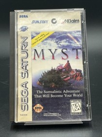 Myst for Sega Saturn Complete In Box (CIB) with Manual Broken Hinge See Pics
