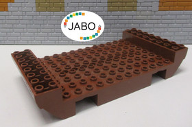 (L1/6) Lego 2560 Boat Hull Reddish Brown 8x16x2 1/3 Pirate Ship 6243 7018 Vik...