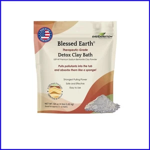 Whole Body Detox Clay Bath - Blessed Earth Unscented Sodium Bentonite, 64 oz - Picture 1 of 9