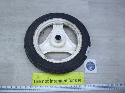 Yamaha SH50 Razz Y20759 1988) llanta delantera blanca 10 pulgadas  Foto 1 de 4