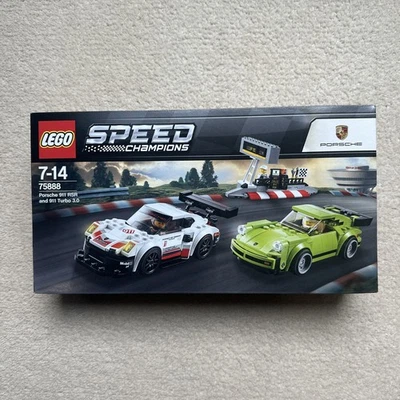 LEGO 75888 Speed Champions: Porsche 911 RSR and 911 Turbo 3.0 - New and Sealed - Image 1 of 4