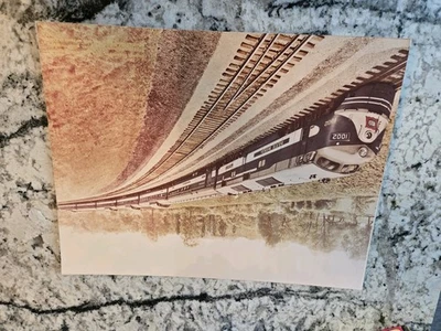 РЕДКАЯ винтажная печатная реклама Wabash Railway Co. 11x14 — реклама железной дороги — RR RY - Изображение 1 из 4