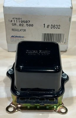Genuine ACDelco 1119507 Voltage Regulator D632 New old Stock USA Made 🇺🇸 - Image 1 of 4