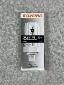 SYLVANIA 20893 - CF13DT/E/835/ECO - 13 Watt - 4 Pin GX24q-1 Base - 3500K - CFL - Picture 1 of 2