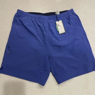 RLX Ralph Lauren Blue Lined Drawstring Vented Training Golf Shorts Mens Large - Image 1 of 4