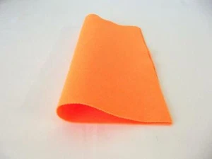 Acrylic Felt Baize Craft/Poker Fabric Material - SUPERBRIGHT ORANGE - Picture 1 of 1