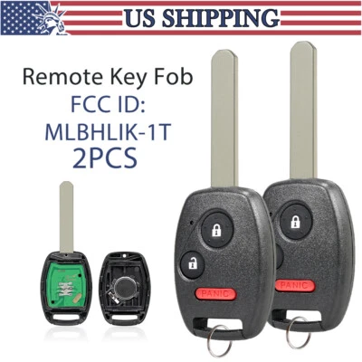 2 For 2009 - 2014 Honda Fit Keyless Entry Remote Car Control Key Fob MLBHLIK-1T - Image 1 of 4