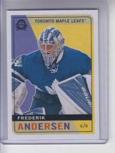 17/18 OPC Toronto Maple Leafs Frederik Andersen Retro Blank Back card  - Picture 1 of 2