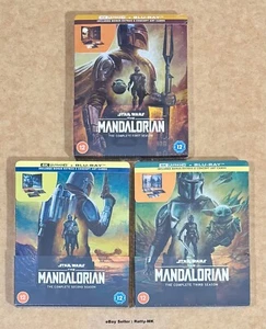 STAR WARS THE MANDALORIAN SEASONS 1-3 (UK) 4K BLU RAY STEELBOOK COLLECTION - NEW - Picture 1 of 22