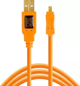 TetherPro USB 2.0 to Mini-B 8-Pin Cable, 15' - Picture 1 of 6