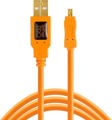 TetherPro USB 2.0 to Mini-B 8-Pin Cable, 15' - Image 1 of 4