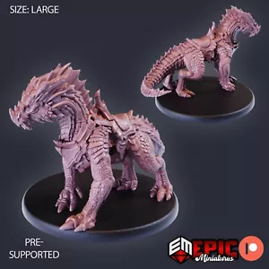Red Guard Drake Dragon E Epic Miniatures RPG D&D Pathfinder 3D Print - Picture 1 of 1