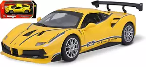 FERRARI 488 CHALLENGE RACING #25 1/24 SCALE DIECAST CAR MODEL BY BBURAGO 26307 - Picture 1 of 7