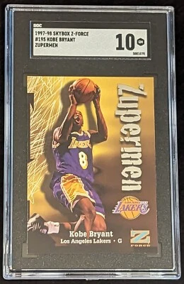 Kobe Bryant SGC 10 - 1997/98 Skybox Z-Force Zupermen #195 - Lakers - Image 1 of 2