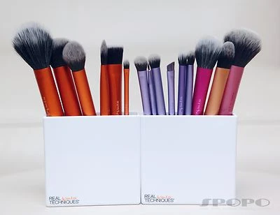 Assorted Real Techniques Face Eye Makeup Brush Buffing Contour Foundation Crease - image 1 of 4