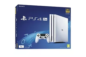 Totalmente Nuevo Sony PlayStation 4 PS4 Pro 1 TB Blanco Glaciar Descuento - Imagen 1 de 6