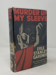 Erle Stanley Gardner ~ Murder Up My Sleeve ~ HCDJ  1st ~ Uncommon Mystery - Picture 1 of 5