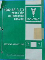 1982 83 Chev Camaro GM Factory Dealer's Original Parts/Illustrations Book PO62. 