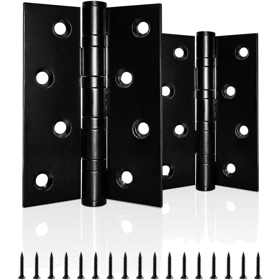 Cerniere per Porte Interne 100mm in Acciaio Inox - Resistente e Silenziosa - Immagine 1 di 2