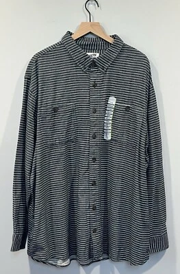 Duluth Trading Mens Flannel Collar Button Up Shirt Relaxed Fit Size 3XL TALL NEW - Image 1 of 4