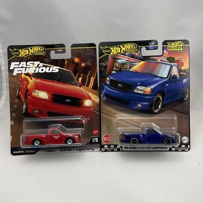 2024 Hot Wheels Boulevard + Fast & Furious Ford F-150 SVT Lightning (Set of 2) - Image 1 of 4