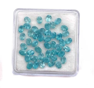 Natural Apatite Oval Cut Loose Gemstone Lot 53 Pcs 3*4 MM 10 CT - Picture 1 of 4