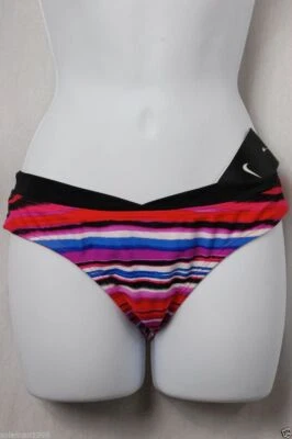 Pantalones de bikini Nike reversibles rojos/azules/negros a rayas o lisos precio de venta sugerido por el fabricante 44 USD Foto 1 de 2
