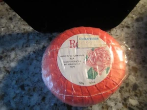 SEALED NEW VINTAGE ROSE LILIAN VERNON ROUND SOAP 3.5oz/100g MADE IN W GERMANY - Picture 1 of 2