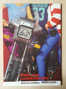 Folleto publicitario Hercules 50 80 vintage Mofa Mokick moto ligera motocicleta - Imagen 1 de 7