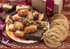 Dulcet Gift Baskets Assorted Kraft Box Filled with Cookies, Brownies
