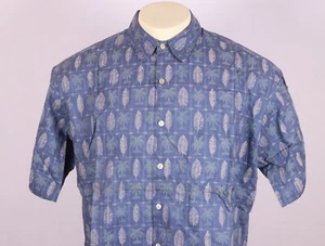 Camisa Aloha TORI RICHARD Para Hombre Grande Algodón Césped - Azul Multi Árboles Florales MiUSA - Imagen 1 de 10