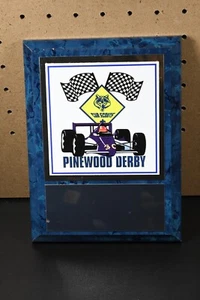 Cub Scouts Pinewood Derby Award Plaque 6x8 - Picture 1 of 4